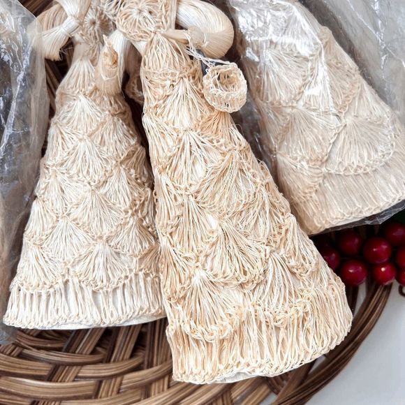 Vintage Corn Silk Husk Christmas Tree Angel - Picture 6 of 6